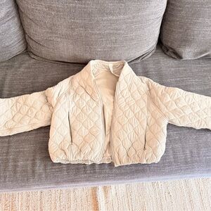 lululemon athletica Quilted Beige Jacket